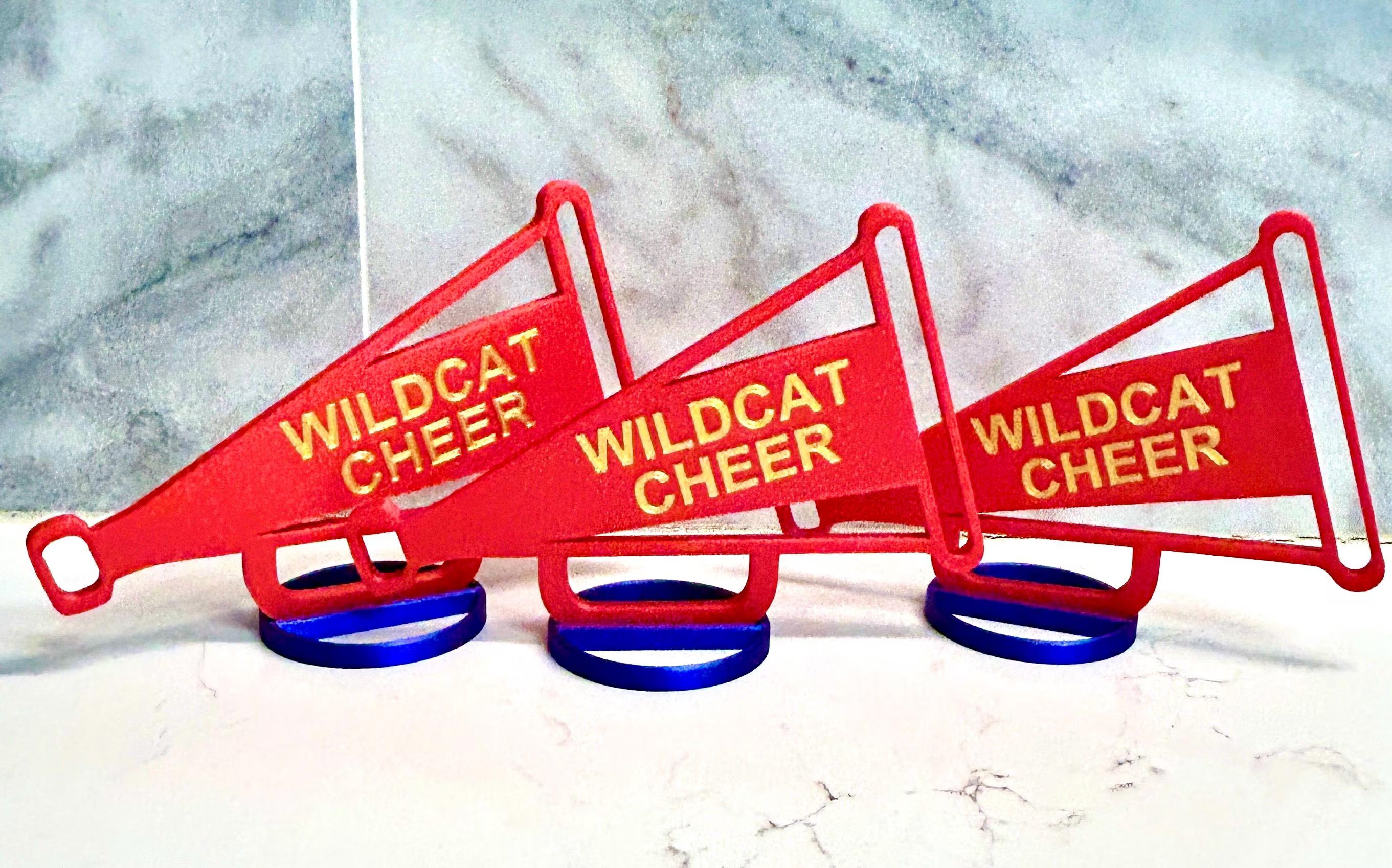 Cheerleader Megaphone Banquet Centerpiece Personalized