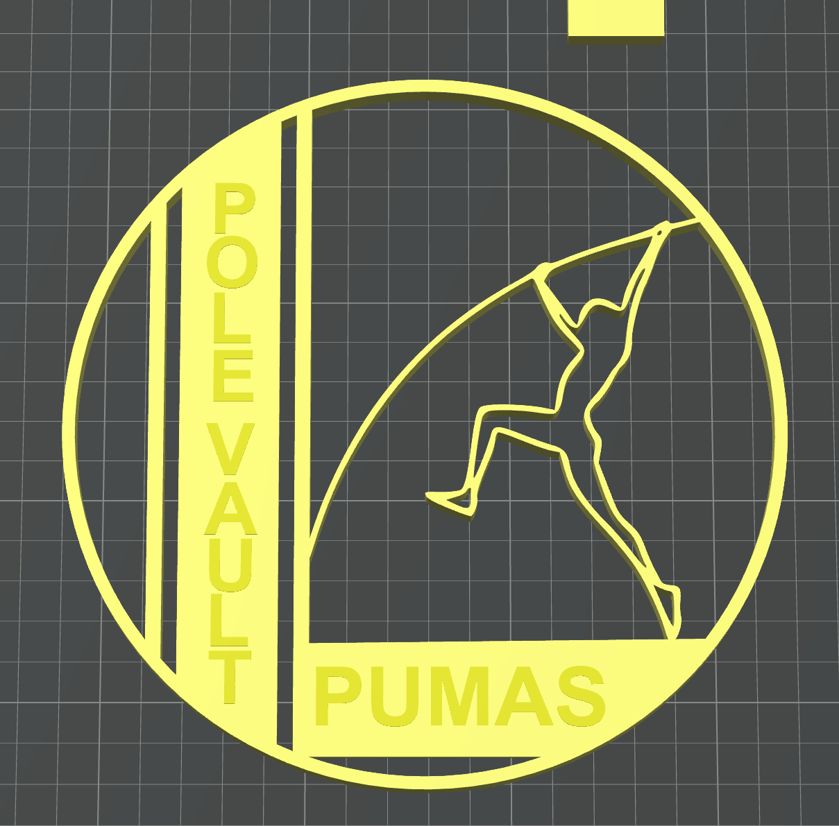 Boy Pole Vaulter Centerpiece: 3D Printed Graduation Banquet Decor (9 inch)
