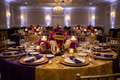 Personalized basketball centerpiece on banquet table